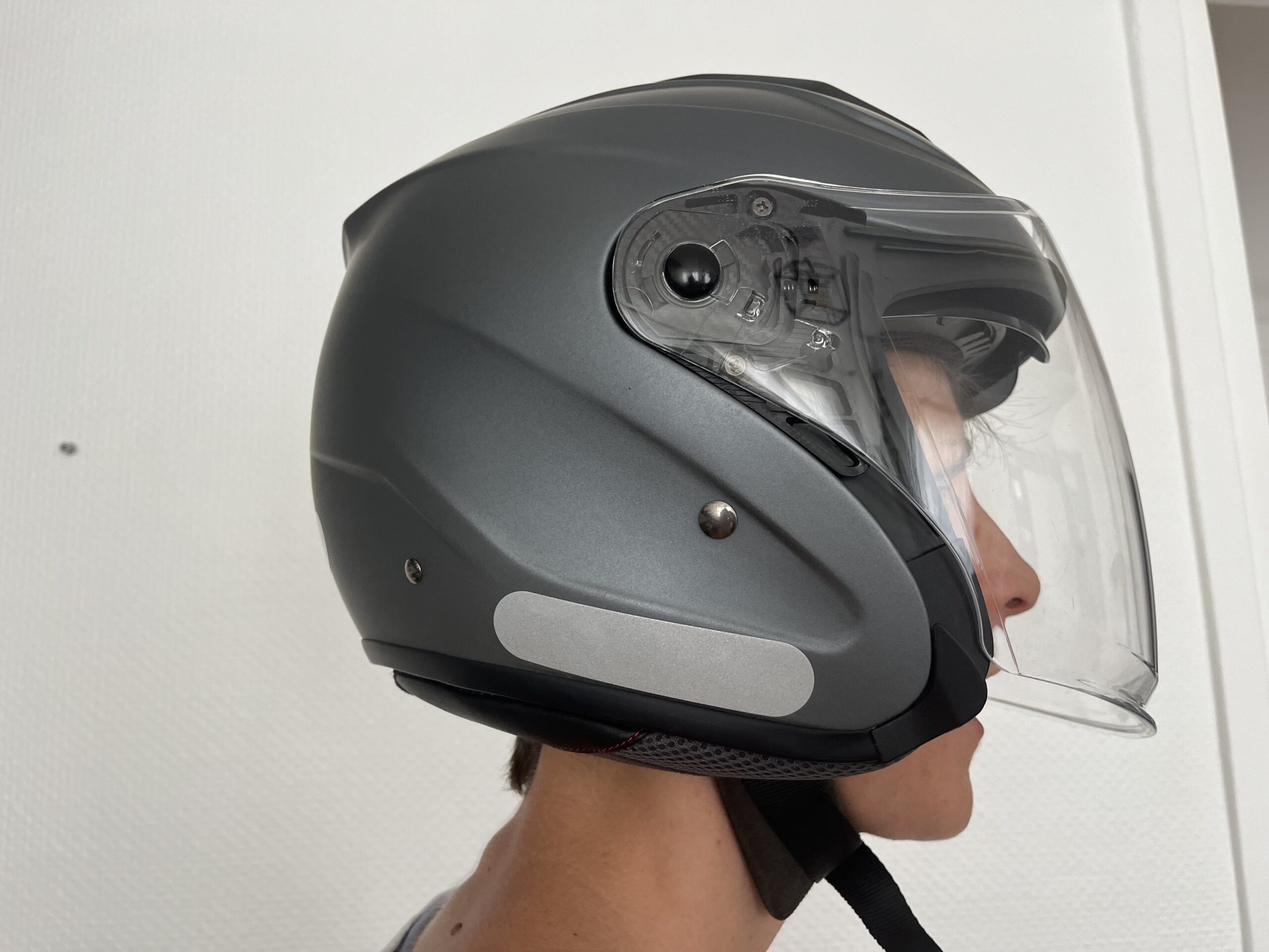 Casque moto M-Jet Fiber Gris - Marko Helmets – Image 4