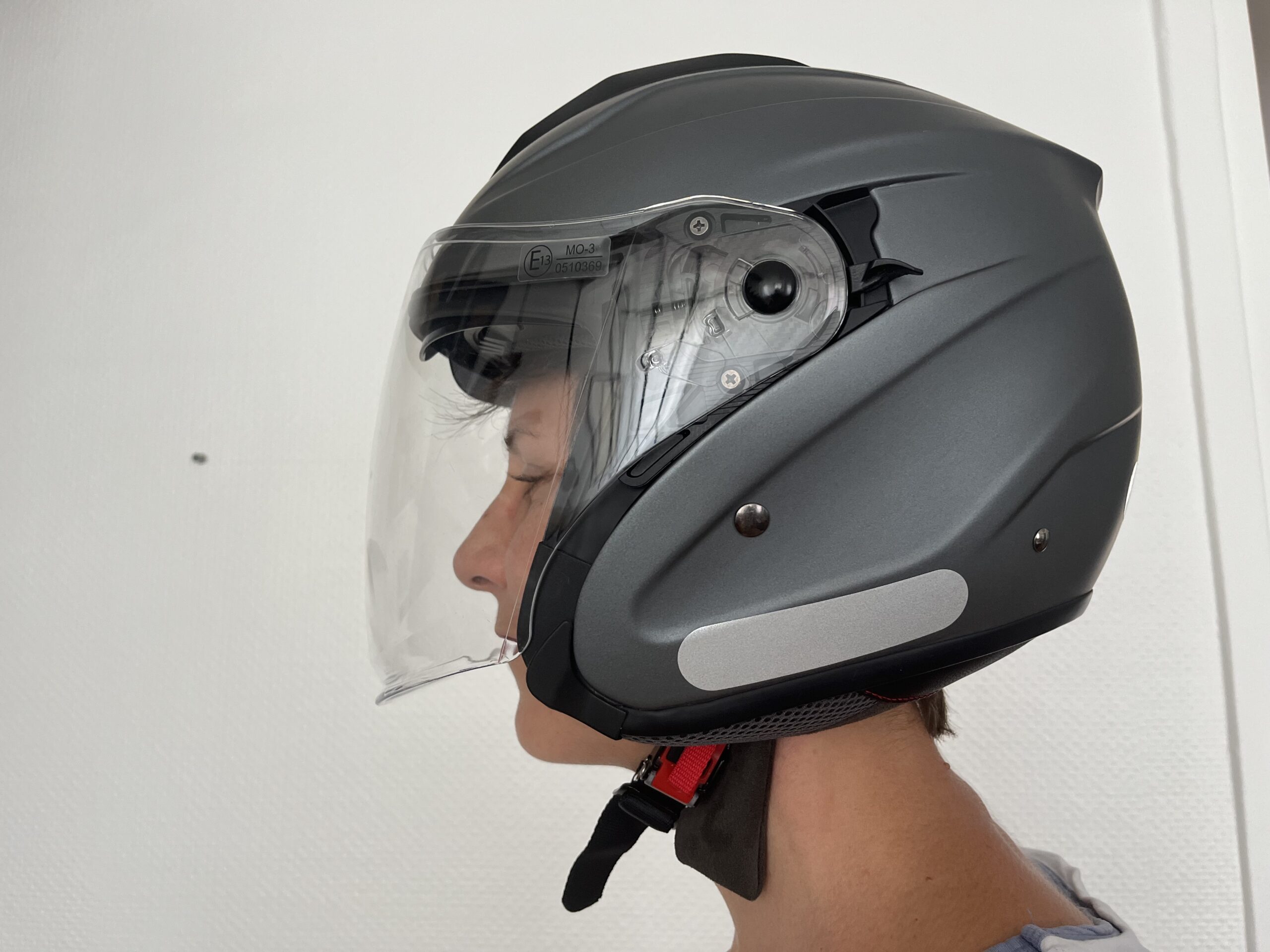 Casque moto M-Jet Fiber Gris - Marko Helmets – Image 3