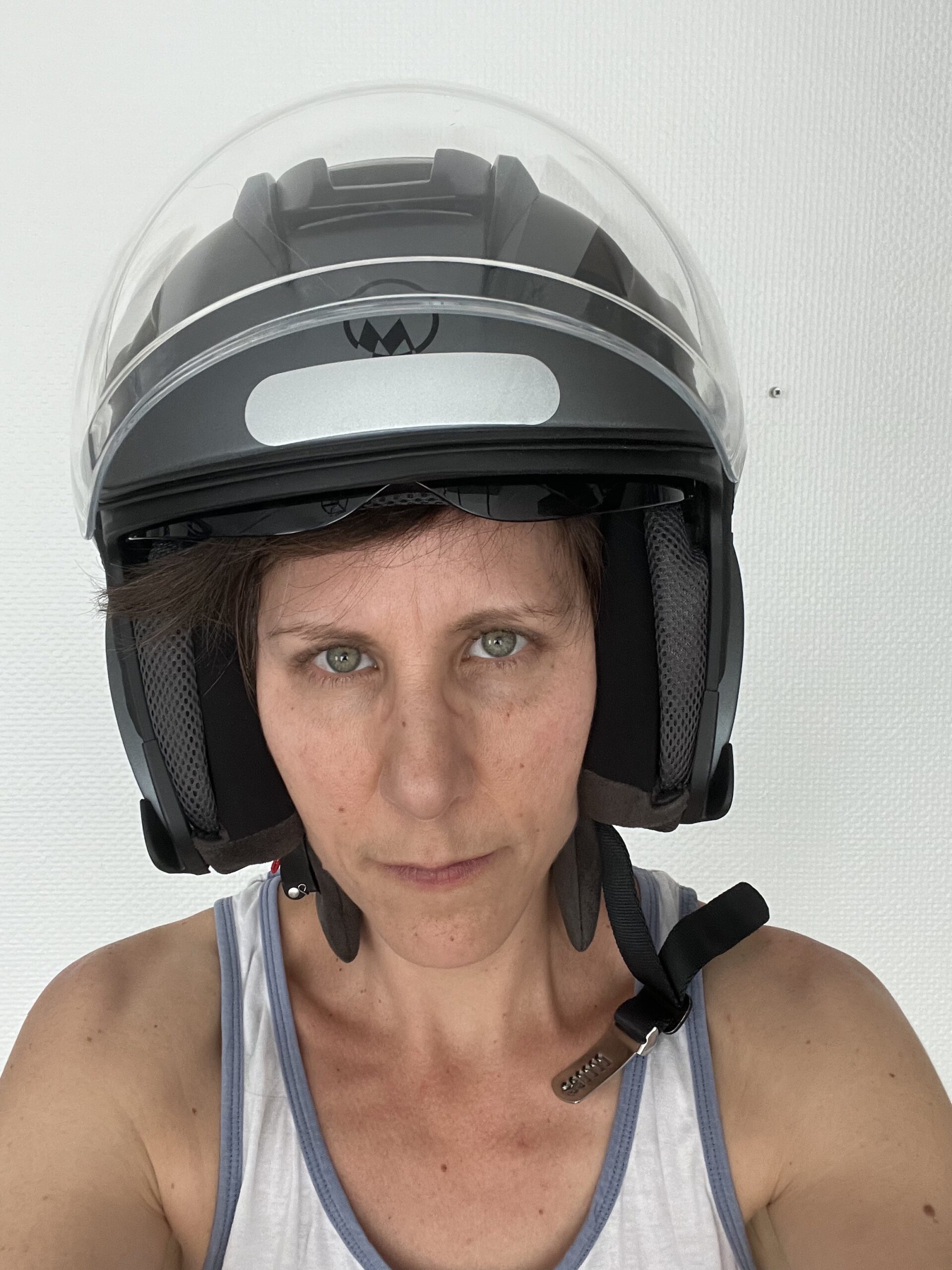 Casque moto M-Jet Fiber Gris - Marko Helmets – Image 2